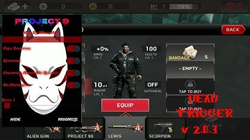 Dead Trigger v 2.0.3 Apk Mod Menu Free Shopping | Offline