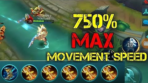 YUN ZHAO MAX MOVEMENT SPEED | MOBILE LEGENDS WTF