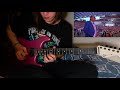 Russian reversal guitarist plays electric solo on acoustic guitar cover
