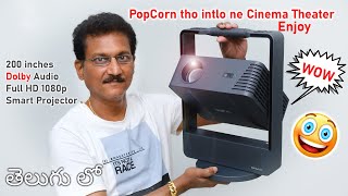 Zebronics Zeb Pixaplay 29 😱 200 inch Dolby Audio Smart Projector Unboxing in Telugu...