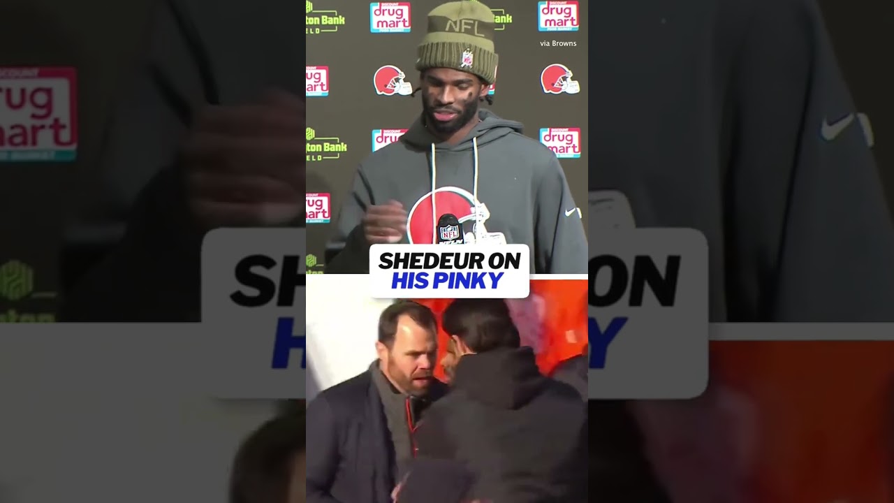 Shedeur Sanders breaks down what happened with his bloody pinky 😂 