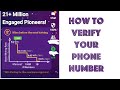 Pi network  how to verify your phone number
