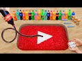 DIY YouTube Logo with Coca Cola, Mentos and Orbeez | Best Experiments and Tests