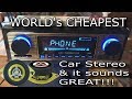 WORLD's CHEAPEST SX-5513 car stereo and speakers & sounds GREAT