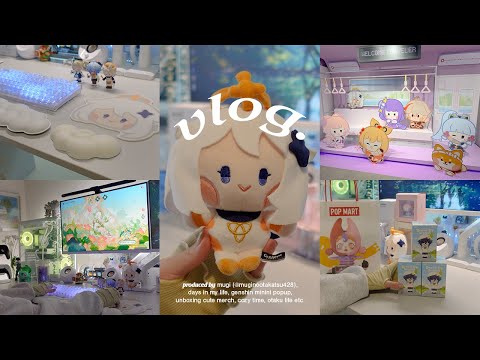 𝒗𝒍𝒐𝒈 🧁⸝꙳.˖ オイラまみれな楽しい1日だぞ┊原神minini POP-UP,パイモングッズ,popmart,グッズ開封,花神誕祭 etc. (ENG,4K