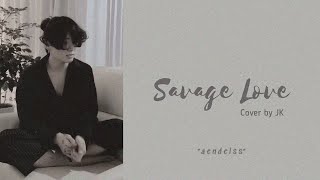 BTS Jungkook - Savage Love (lyrics)