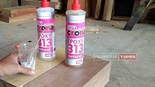 Mengenal jenis lem kayu epoxy dan cara penggunaanya | TOPBA Woodworking