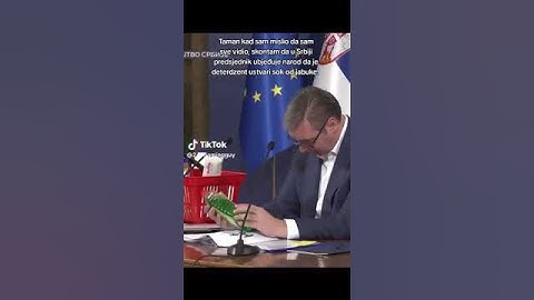 Aleksandar Vučić - ovo je sok ako se ne varam