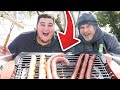 FAIRE UN BARBECUE EN HIVER DANS LA NEIGE AVEC MON PÈRE ! (Il fait bon..)