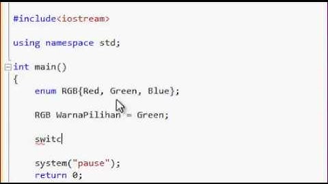 Enumerasi pada Pemrograman C++
