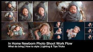 In Home Newborn Photo Shoot Work Flow | Props and Alternatives I Use |NEWBORN PHOTOGRAPHY VLOG|