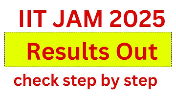 IIT JAM 2025 Results | Step-by-Step Guide to Check Results