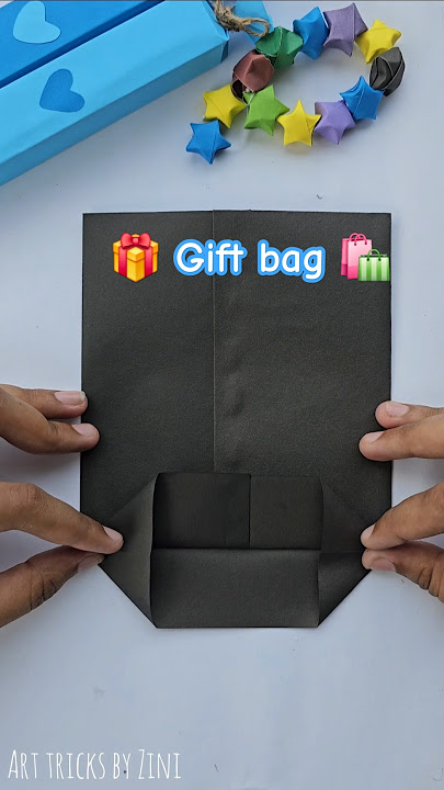 Diy Blacky cute gift bag . #giftbag #diy #black #youtubeshorts #papercraft #100k #100 #10sec