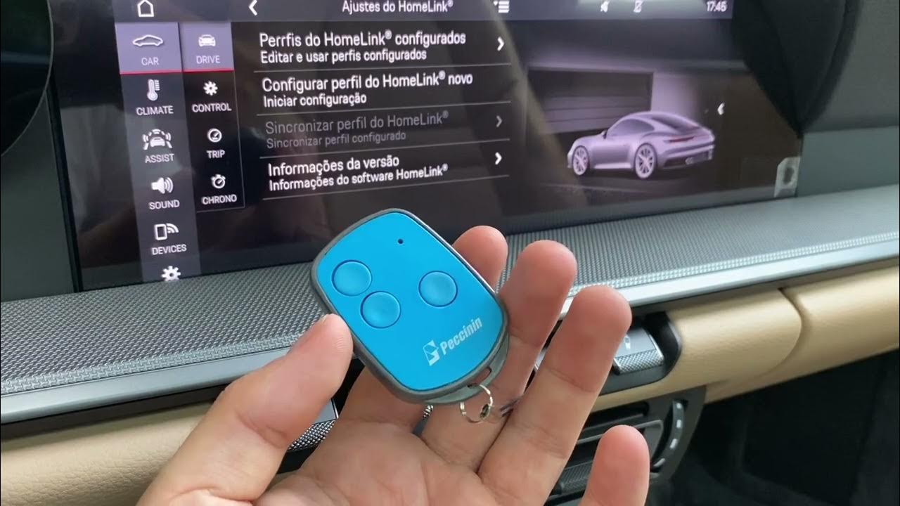 Como Configurar Homelink Porsche 911 992 Abertura Portão Garagem