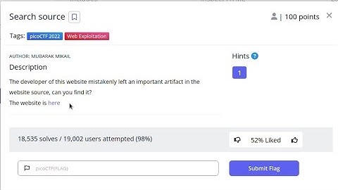 Search Source | picoctf | Web Exploitation