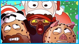 SANTA IS TRYING TO EAT US!!! - Cookies vs. Claus Funny Moments! (Fun Christmas Game!)