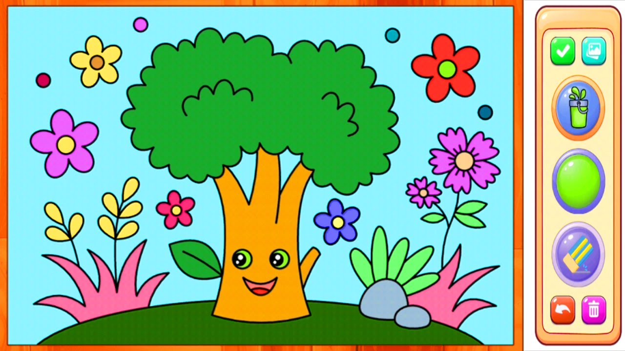 Tree 16 Painting Drawing Game For Kids Kids Game Drawing Game Kids Coloring Game 3D