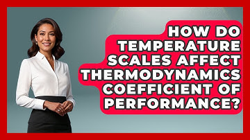 How Do Temperature Scales Affect Thermodynamics Coefficient Of Performance?