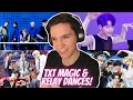 DANCER REACTS TO TXT | 'Magic' MV & Studio Choom, 'No Rules' & '0X1=LOVESONG' Relay Dances