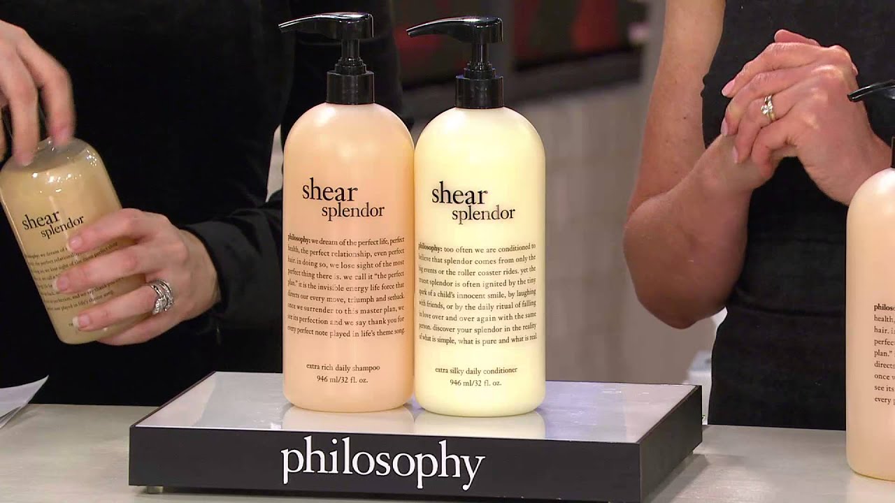 philosophy supersize shear splendor shampoo and conditioner duo with