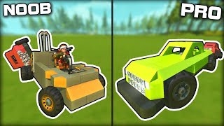 NOOB vs PRO Tow Truck Recovery Challenge! (Scrap Mechanic Gameplay)