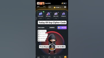 Hamster kombat daily Cipher Morse Code today 09 September 2024 @HamsterKombat_Official