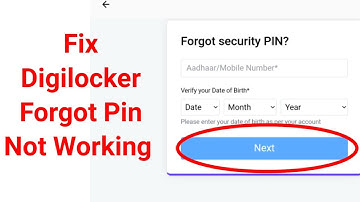 Fix Digilocker Forgot Pin Not Working Problem Solved | Digilocker Forgot Security Pin Not Recive