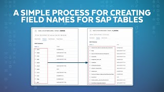 Using A Stored Procedure To Simplify The Process Of Creating Friendly Field Names For SAP Tables