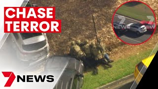 Dramatic police takedown after car chase across Melbourne’s north-west | 7NEWS