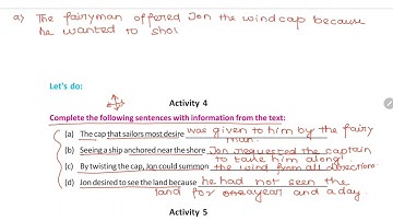 The Wind Cap Question Answer Class 8 Lesson-1|The Wind cap Activity Solution class 8 English WBBoard