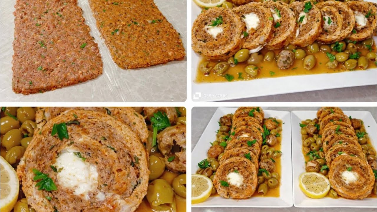 وصفة رائعة رولي دجاج 💥 غير بنصف صدر دجاج وشوية لحم بواحد لاصوص قمة في البنة ويوجد بالخف واقتصادي 