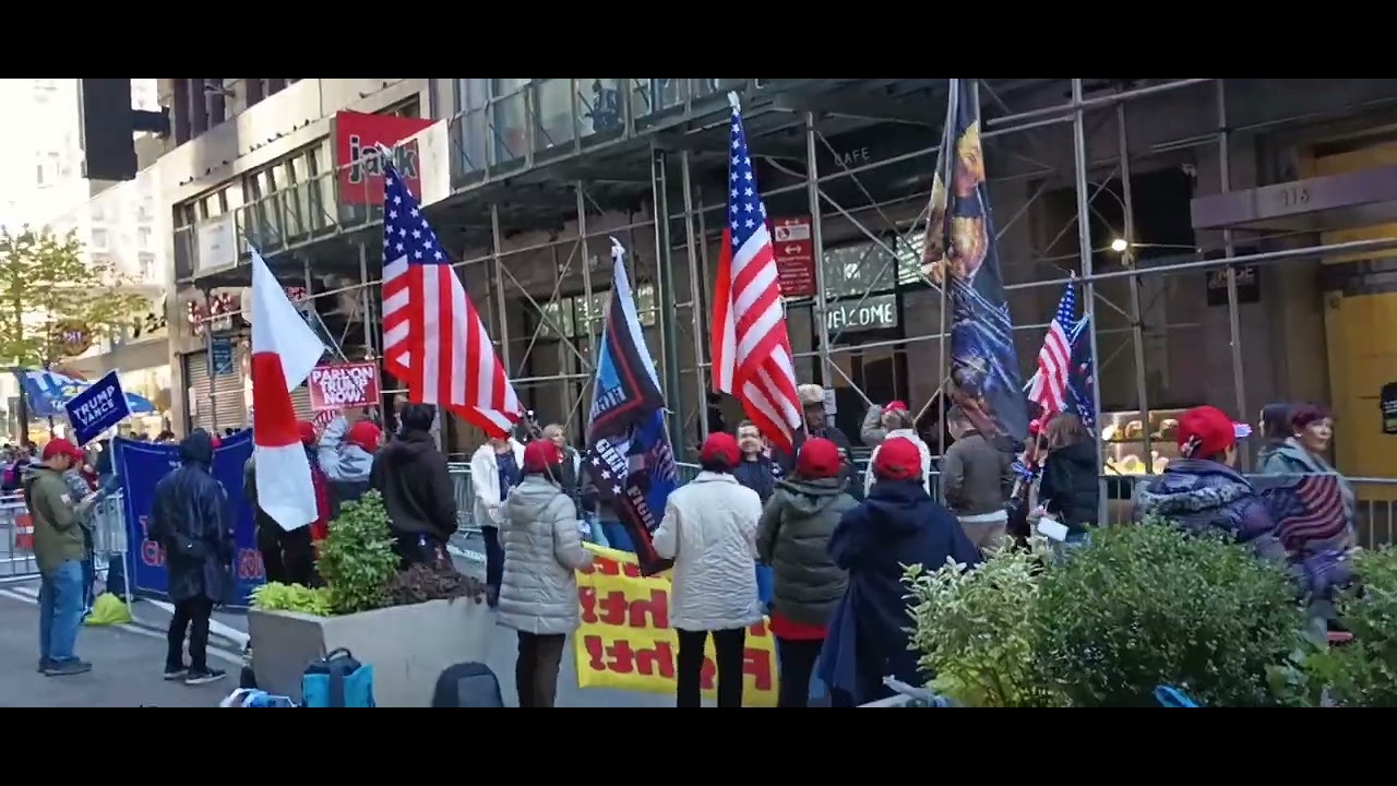 New York City up-close - Trump supporters who showed up for rally at ...