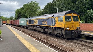 66749 Christopher Hopcroft MBE with 18 export containers 16:16 3L Lea Road 29/5/2024