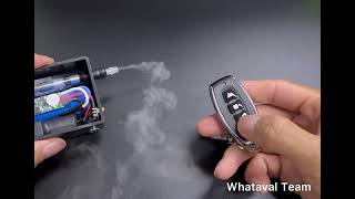 How to connect the mini fogger machine with remote control @whataval@mini fogger machine