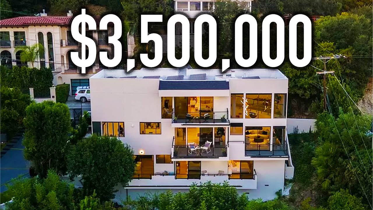 Touring a $3.5 Million Sherman Oaks Modern Home with Amazing Valley ...