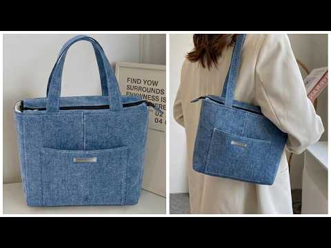Made This Bag from Old Jeans – Not from an Expensive Store! 👜👖