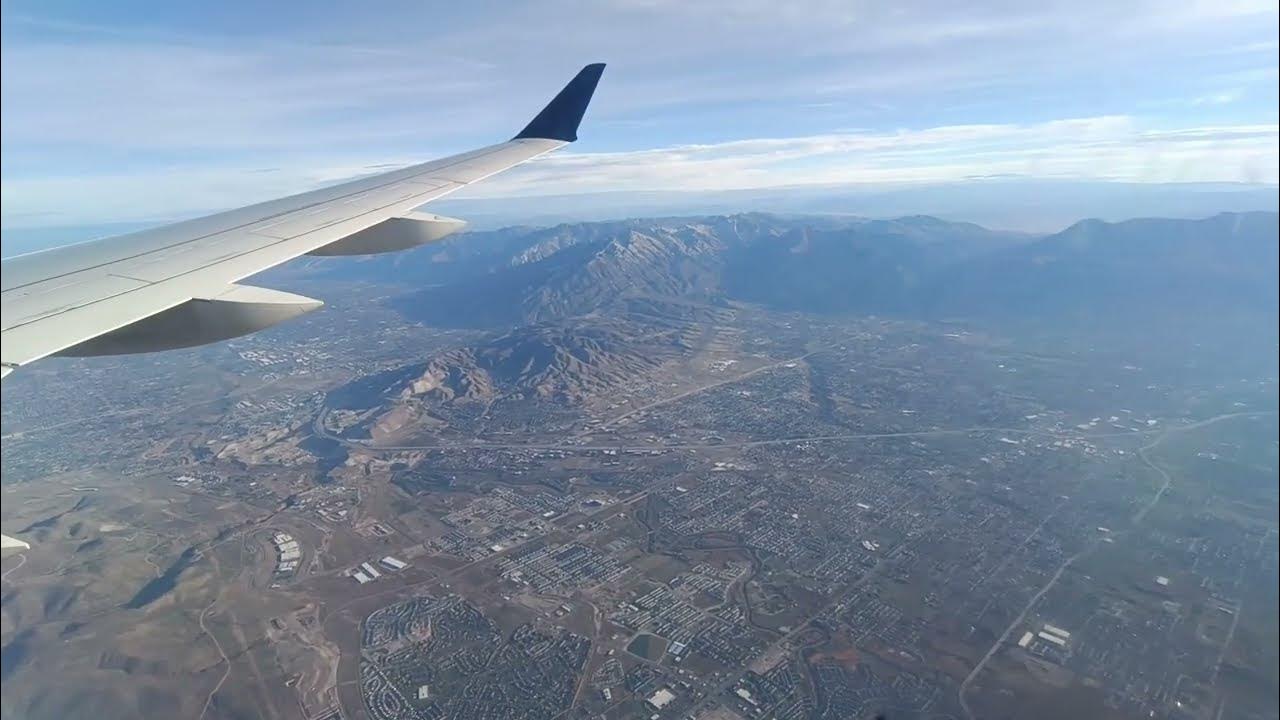 Flight and landing Salt Lake City UTAH USA SLC Flug und Landung United Airlines YouTube Flight and landing Salt Lake City UTAH USA SLC Flug und Landung United Airlines YouTube