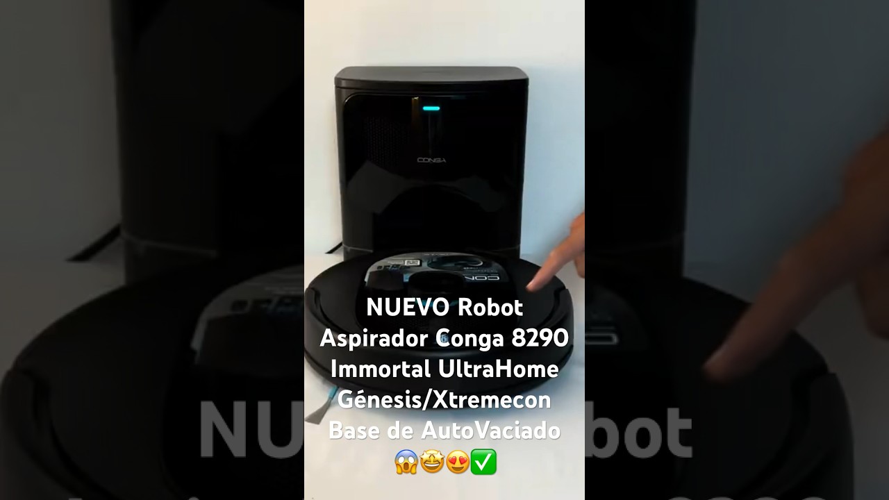 Conga 8290 Immortal Ultra Power Home Genesis Robot aspirador láser con base  de autovaciado Cecotec