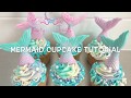 Quick and easy Mermaid cupcake tutorial