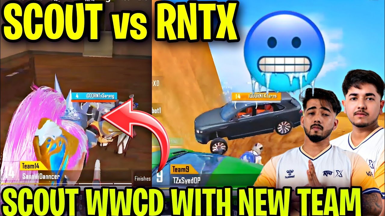 Scout vs RNTX 🤯 Drop clash 🔥 Wwcd with New Team - YouTube