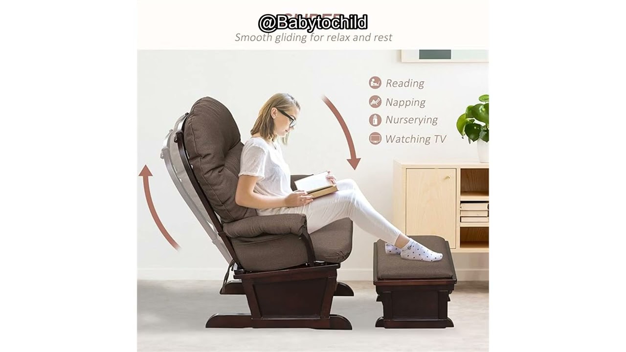 Is the HOMCOM Nursery Glider Rocking Chair with Ottoman the Ultimate Comfort for Parents? Review.