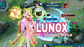 Lunox Full Damage Build | Recommend Lunox Pro-Player Build | Best Gameplay Of Lunox 2024 | MLBB !