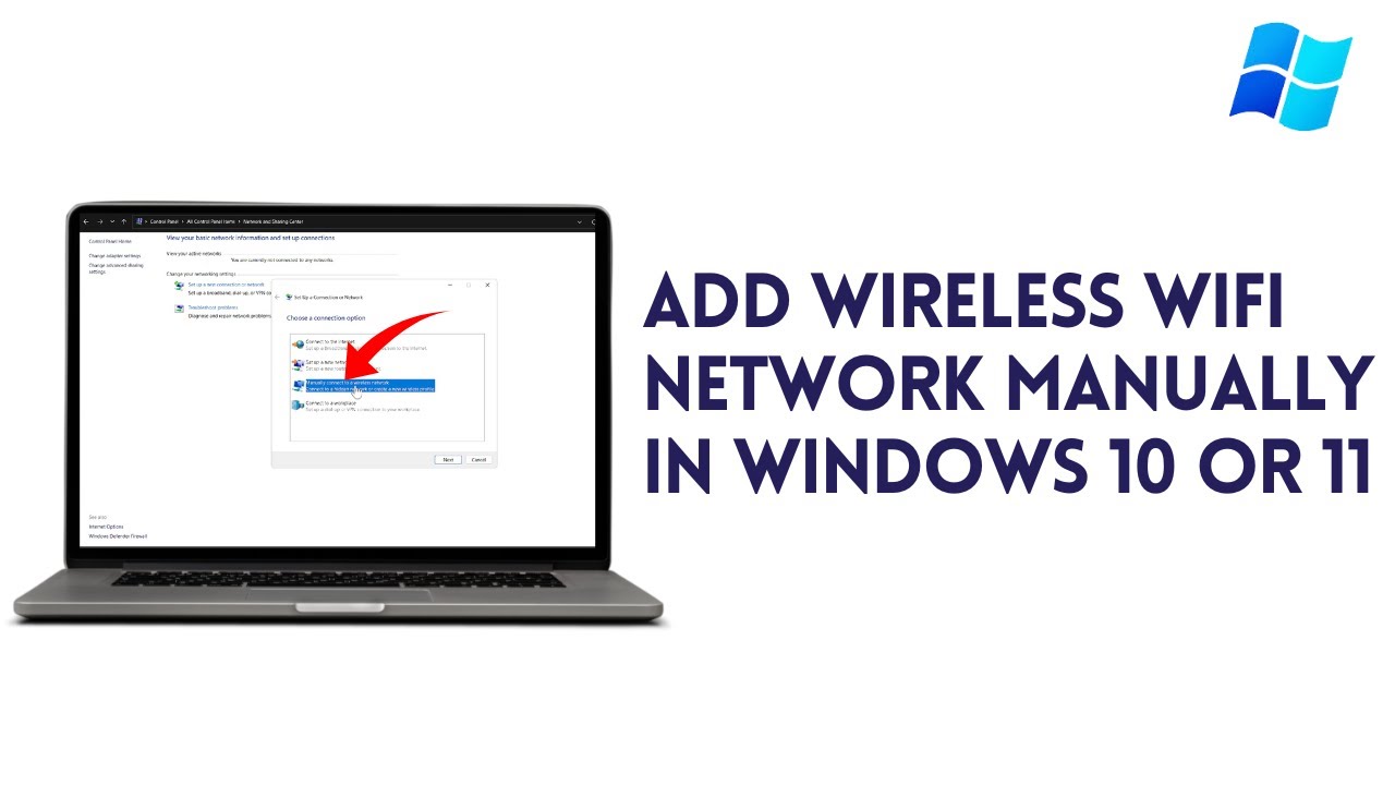 How To Add Wireless Wifi Network Manually in Windows 10 Or 11 PC Or Laptop