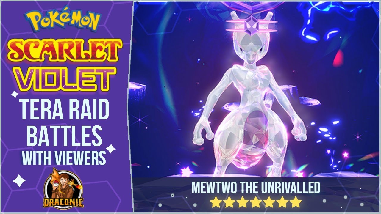Mew Event ⭐ All Tera Types ⭐ SHINY/NON, Mewtwo Raid, Pokemon Scarlet &  Violet