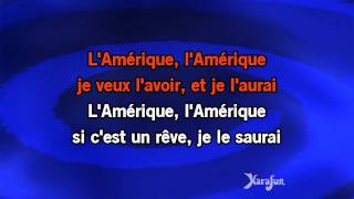 Karaoké L'Amérique - Joe Dassin * chords