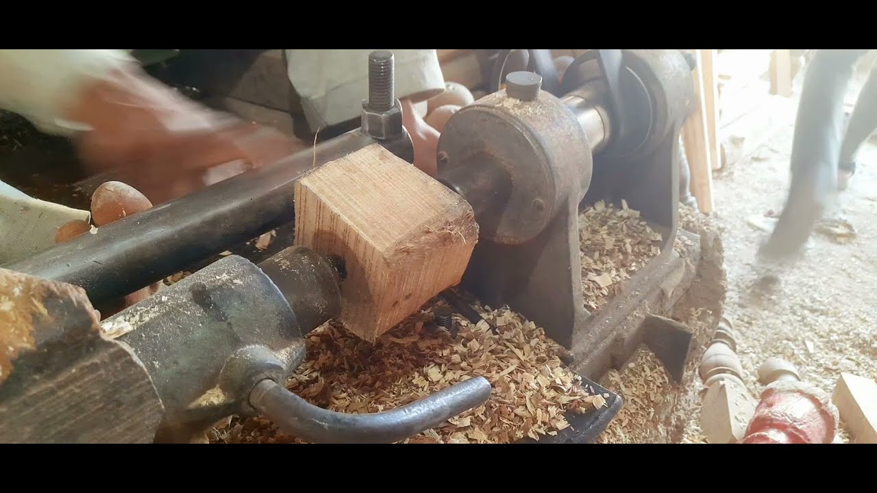 Making of Corded Spinning Top on a lathe Machine | Art of Turnery - YouTube