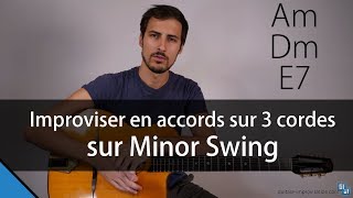 Vignette de la vidéo "Jouer en accords sur 3 cordes sur Minor Swing"