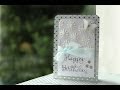 Happy Birthday card with homemade stencil and embossing paste