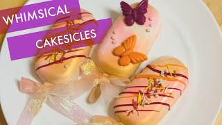 Whimsical cakesicles!