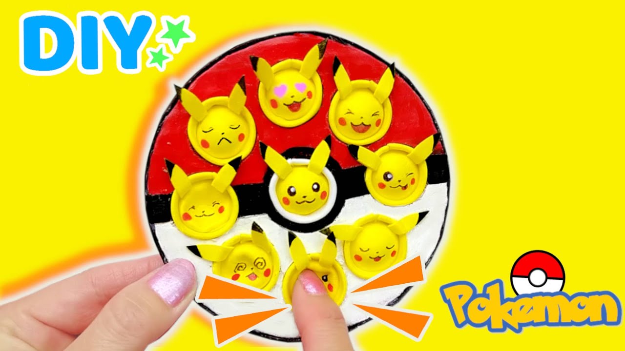 Diy ポケモンポップイット 欧米で大人気のおもちゃをピカチュウで作ってみました 癖になります Handmade Pokemon Pikachu Pop It Toys Fidget Toys Youtube